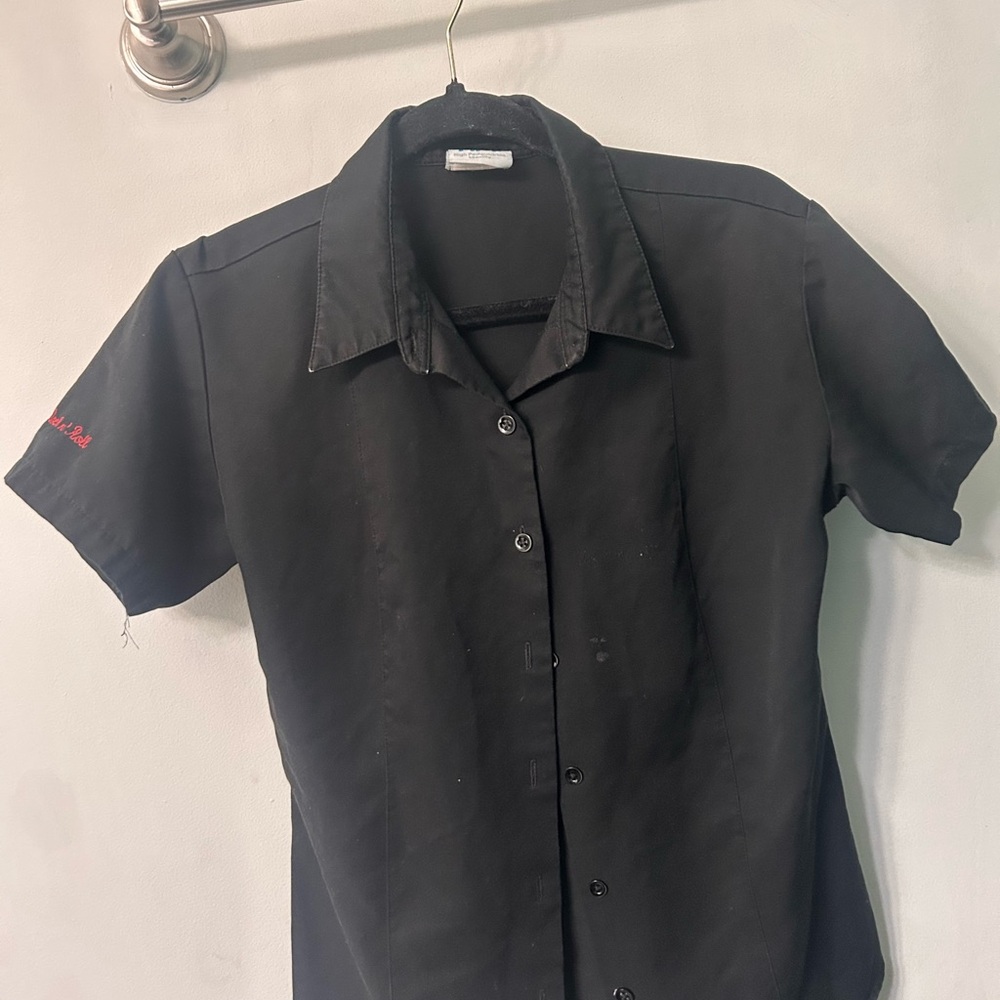 Hard Rock Cafe Black Button Down Shirt
